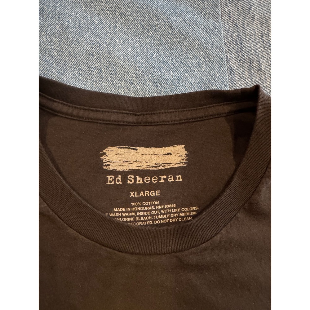 Ed Sheeran Subtract Pop-Up Experience Dallas 2023 T-Shirt Mens XL Black Yellow - Picture 3 of 4